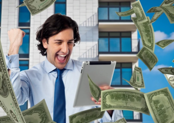 celebrating with money